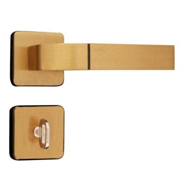 Imagem de Fechadura MGM WC 40 Roseta Moderna Bronze Latonado