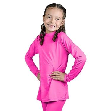 Imagem de Camiseta UV Protection Infantil UV50+ Tecido Ice Dry Fit Secagem Rápida ADSTORE (02, Pink)