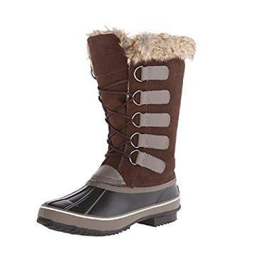 Imagem de Northside Bota de neve feminina impermeável Kathmandu, Dark Brown/Stone, 5