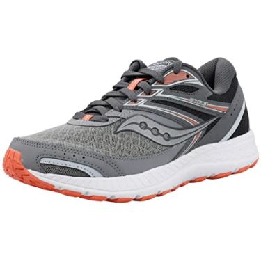 Imagem de Saucony Cal ados de Corrida Femininos Cohesion 13, Liga/Coral/C u, 7 Wide