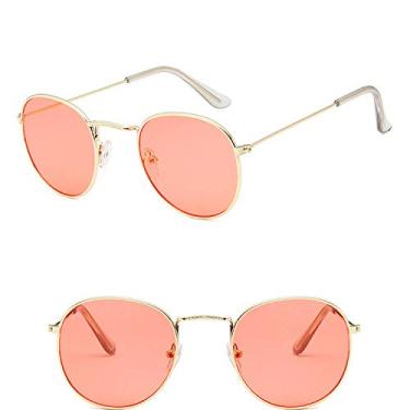 Imagem de Óculos de sol retrô moda masculinos redondos vintage óculos de sol masculinos/femininos de luxo pequenos Lunette Soleil Homme,11,A