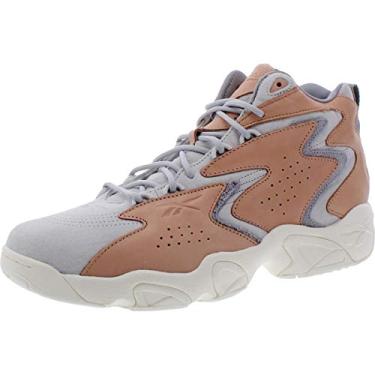 Imagem de Reebok Mobius Og Mu Mens Gray Leather/Suede Athletic Basketball Shoes