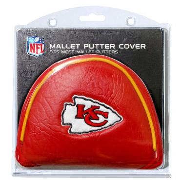 Imagem de Team Golf Capa de taco de golfe NFL Kansas City Chiefs Golf Mallet Putter Headcover, serve para a maioria dos putters de martelo, Scotty Cameron, Daddy Long Legs, Taylormade, Odyssey, Titleist, Ping,