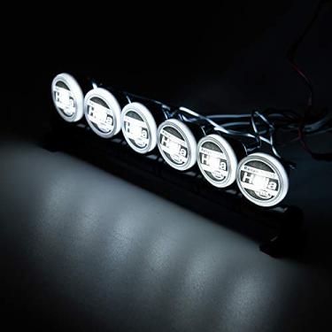 Imagem de 6 LEDs Barra de luz de teto multifuncional simulação Spot Light para 1/10 RC Crawler Carro caminhão peças acessório (Hella)