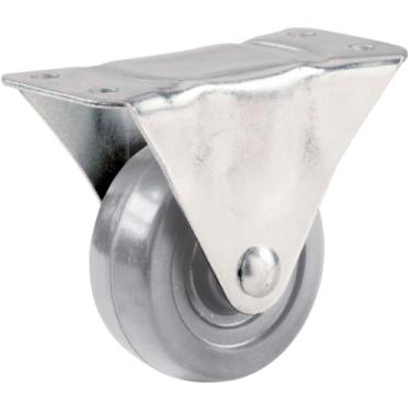 Imagem de Shepherd Hardware 9275 Rodízio de placa rígida de borracha de 6,3 cm (2-1/2"), capacidade de carga de 79,3 kg