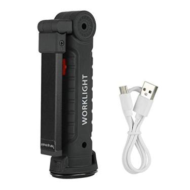Imagem de Lâmpada de trabalho de LED para dia dos namorados, luz de trabalho com carregamento USB, lâmpada LED dobrável para armazém ao ar livre, oficina para viagens, acampamento de campo de emergência (grande)