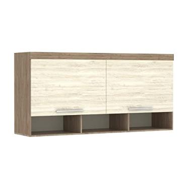 Imagem de Guarda Roupa Maleiro Aéreo Casal Queen 1,58 m Ponte - Módulo Dormitório Master - Guarda Roupas Modulado Luciane Cor:Árti