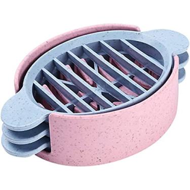 Imagem de AKOAK 1 pacote de cortador de ovos doméstico multifuncional de aço inoxidável cortador de ovo de pinho manual espalhar durável cortador de ovo fraco ferramentas de suprimentos de cozinha