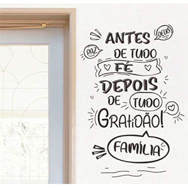 Imagem de Adesivo de parede frase Gratidão tamanho 50cmx90cm