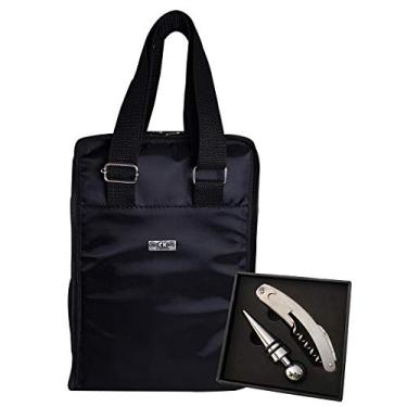 Imagem de Bolsa Térmica Transporte Para Garrafas Vinhos Champanhe Presente para Homens