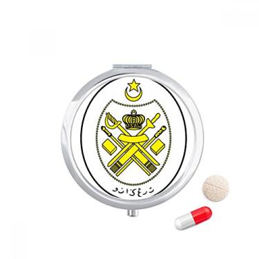 Imagem de Malásia – Porta-comprimidos com emblema nacional da Ásia, caixa de armazenamento de medicamentos