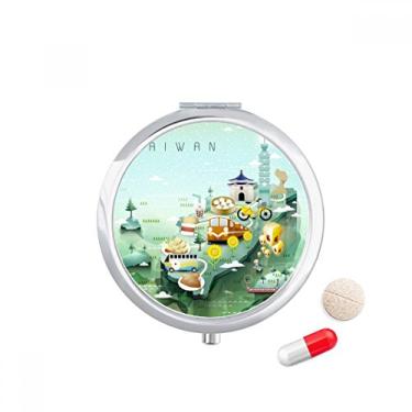 Imagem de Bolsa de comprimidos para viagem Taiwan Food Atrations com bolso para remédios