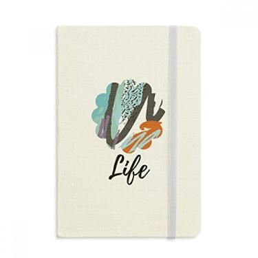 Imagem de Enthusiasm Caderno de arte abstrata oficial de tecido capa dura para diário clássico