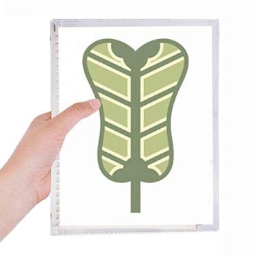 Imagem de Palmleaf Fan Caderno com estampa chinesa, folhas soltas, diário recarregável, papelaria