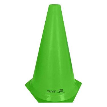 Imagem de Cone de Marcação de Plástico Muvin – 24cm – Treino Funcional – Agilidade – Treinamento – Circuitos – Desempenho – Fortalecimento - Resistente – Futebol – Basquete – Voleibol – Handebol