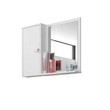 Imagem de Espelheira para Banheiro 1 Porta 2 Prateleiras Gênova