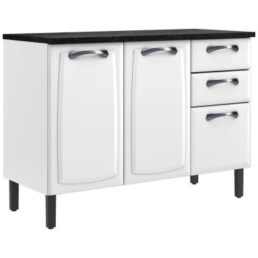 Imagem de Balcão Triplo Itatiaia New Premium com 3 Portas, 2 Gavetas e 3 Prateleiras - 120cm de l...