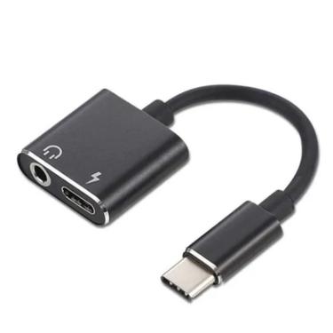 Imagem de Cabo Adaptador 2 Em 1 Para Celular Type Tipo  P2 Saída Dupla