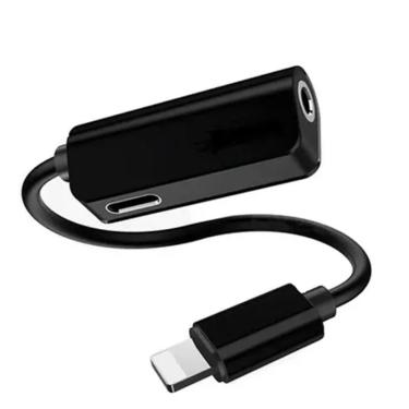 Imagem de Cabo Adaptador Cabo Para iPhone Duplo Fone Carregador bom