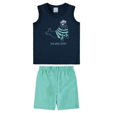 Imagem de Conjunto Regata e Bermuda Infantil Menino Malwee 101341