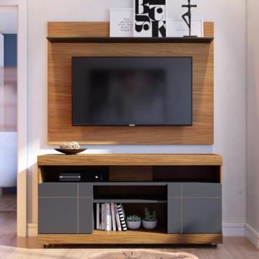 Imagem de Home para TV com Portas Vernita Noce Preto