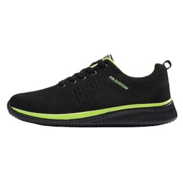 Imagem de Tenis Masculino Feminino Casual Casuais Academia Calçados Caminhada Corrida Antiderrapante Tênis 9088 (green(verde),43)