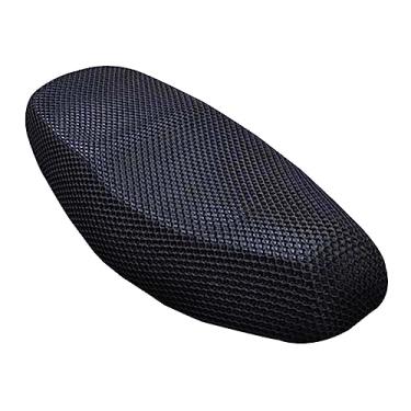Imagem de balikha Capa de assento de motocicleta antiderrapante 3D à prova de arranhões capa de almofada de assento de motor capa de malha para acessórios de motos elétricas, M