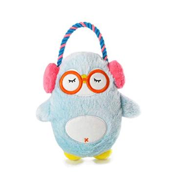 Imagem de HugSmart Animal de estimação – Melody Bros | Brinquedo de pelúcia para cães com menos enchimento – Pinguim