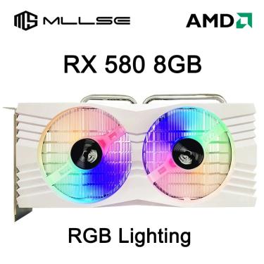 Imagem de Placa de vídeo AMD RX580 Gaming  8GB  GDDR5  256-bit  PCI Express  3.0  16  HDMI  GPU  Placa VGA