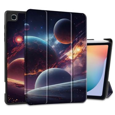 Imagem de Yebiseven Capa para Samsung Galaxy Tab S6 Lite de 10,4 polegadas 2022/2020 lançado SM-P610/P613/P615/P619, capa para tablet com suporte para caneta S + capa traseira de TPU macio + despertar/hibernar
