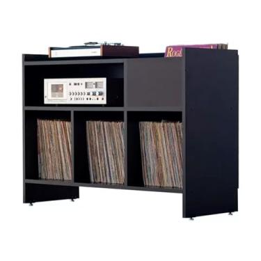 Imagem de Estante Rack Para Discos De Vinil e Aparelhos Getup (Preto)