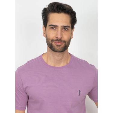 Imagem de Camiseta Básica Aleatory Slim Lilás-Masculino