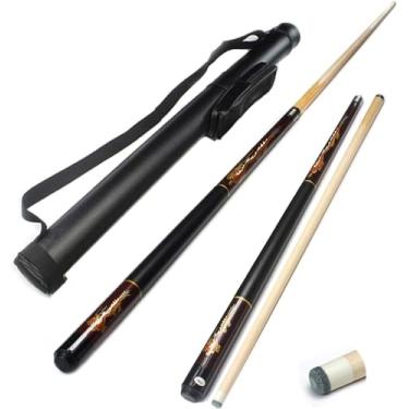 Imagem de Bastão de sinuca, 1/2 taco de bilhar articulado, conjunto de tacos de bilhar de bolas de bilhar, aperto de mão antiderrapante, bastões de tacos para jogadores profissionais de bilhar (taco de bilhar +