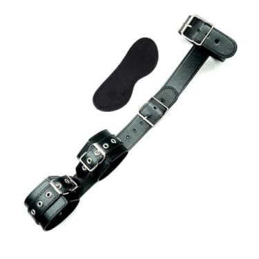 Imagem de Brinquedos Sexuais Para a Mulher Casais Algemas Conjunto Restrições Corda Cinta Máscara de Olho (Preto)