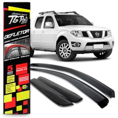 Imagem de Calha Chuva Defletor Frontier 2008 A 2016 4 Portas Fumê 100% Acrílico