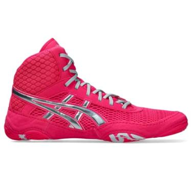 Imagem de ASICS Tênis feminino de luta livre MATBLAZER, Rosa/cinza claro, 35