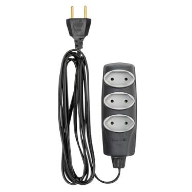 Imagem de EXTENSAO DANEVA NOSHOCK 90 PL 2X0,75 2P 10A GRAFITE 10m - DN1467