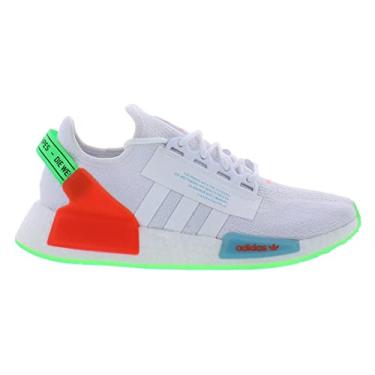Imagem de adidas Tênis masculino NMD R1 V2, Branco extravagante, verde e branco, 45