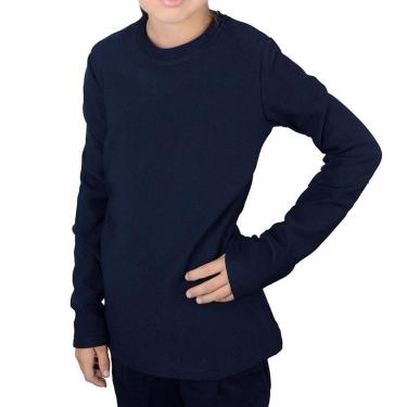 Imagem de Blusa Térmica Infantil Feminina Facinelli Pixe Love Marinho - 830116-Feminino