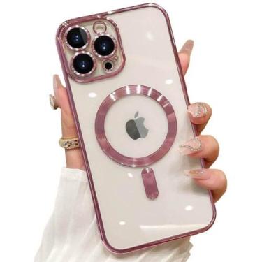 Imagem de Capa Capinha Protetora Magsafe de Silicone com Proteção na Lente para 