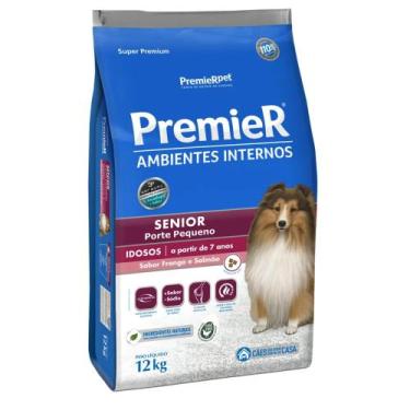 Imagem de Ração Premier Ambientes Internos Raças Pequenas Sênior 12 kg