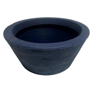 Imagem de Vaso Bacia De Polietileno Com Textura Para Plantas 26cm - Alpe & Arita