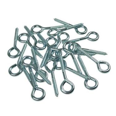 Imagem de 100 Pitão Parafuso Gancho para Bucha Alvenaria Parede 12mm - Starfer