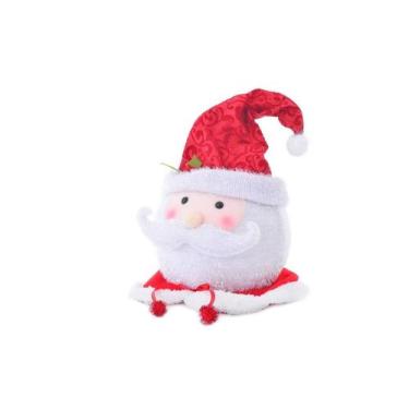 Imagem de Ponteira Cabeça Papai Noel 1PC 47cm Decoração Topo de Árvore de Natal 