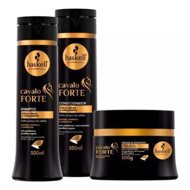 Imagem de Haskell Cavalo Forte Shampoo + Condicionador 300ml + Máscara 300g