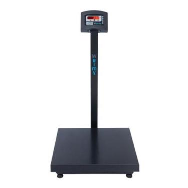 Imagem de Balança Eletrônica Industrial 300kg Coluna 50x50 Preta Welmy, Preto, 1