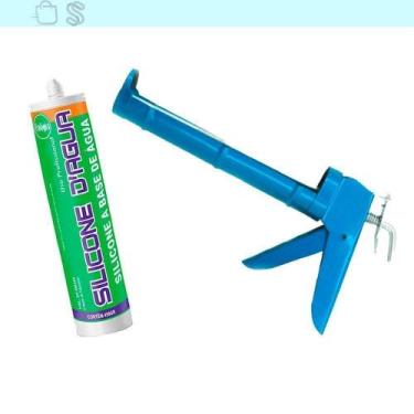 Imagem de Selante Acrílico Marrom Preenche Fissura Trinca E Aplicador - Sbrix