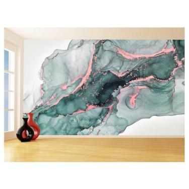 Imagem de Papel De Parede 3D Estilo Marmore Tintas Cores 3,5M Mbr170 - Você Deco