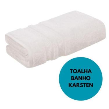 Imagem de Toalha Banho Karsten Unika Macia100% Algodão 500g/m² Branca