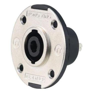 Imagem de Plug Conector Speakon Painel Com Trava Metal Tipo Neutrik Nf - STAR CA